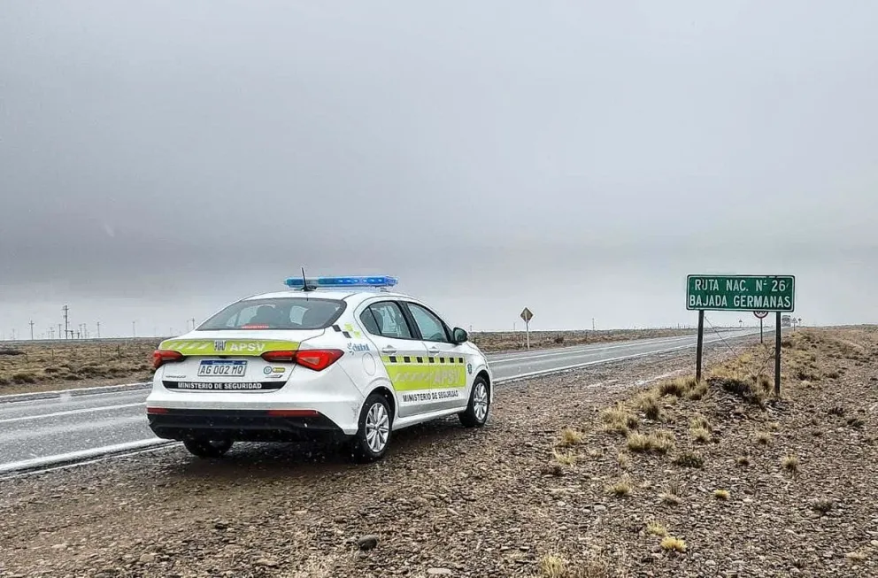 Heladas y precipitaciones de nieve afectan las rutas chubutenses: anoche hubo corte preventivo