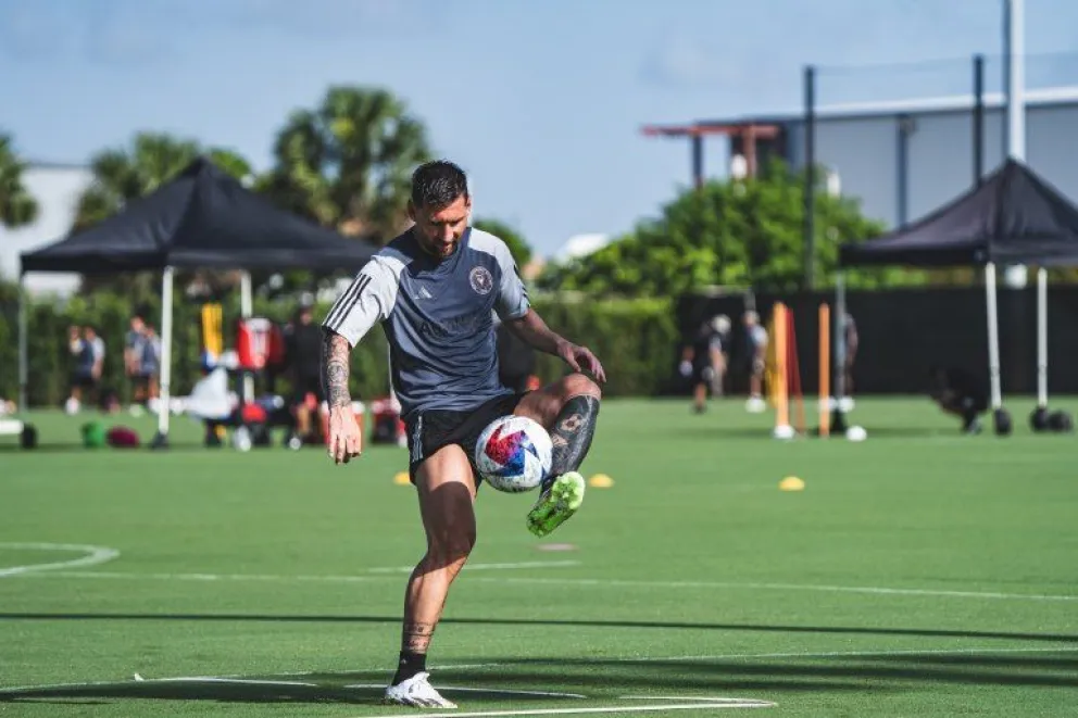 Messi se entrenó a puertas abiertas en el Inter Miami pensando en su debut oficial