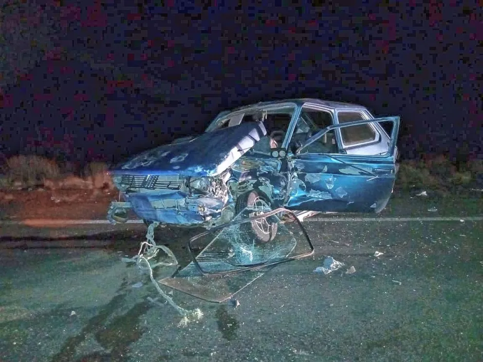 Cuatro heridos, uno de gravedad, en múltiple choque en ruta que une Trelew con Gaiman