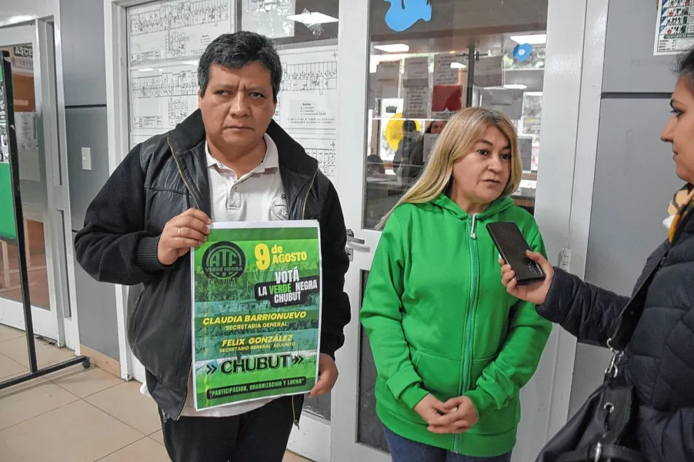 Claudia Barrionuevo y Félix González quieren conducir los destinos de ATE Provincia