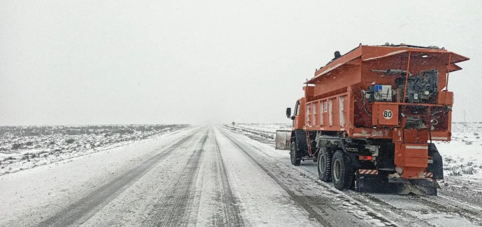 Vialidad Nacional continúa con el Plan Invernal en rutas chubutenses