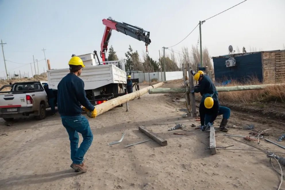 Todavía hay barrios sin energía en Comodoro
