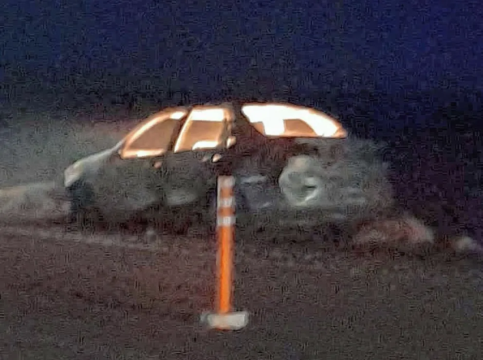 Vecino de Puerto Deseado se salvó de milagro tras incendiarse el vehículo donde viajaba