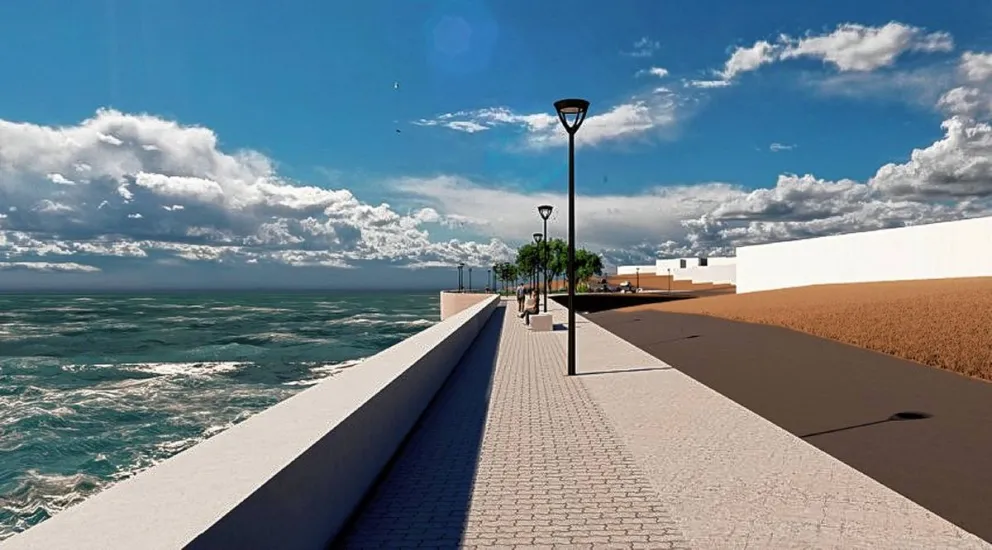 Luque anunció la ampliación del paseo costero hasta el arroyo La Mata