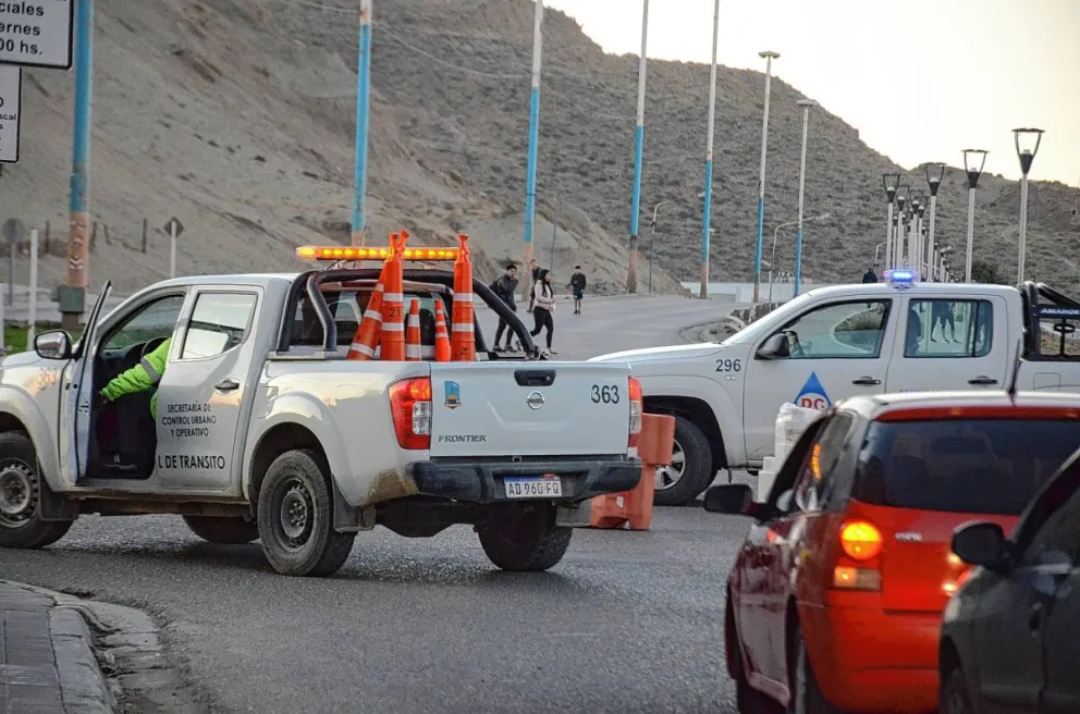 Cortaron Ruta 3 por inestabilidad de la ladera del cerro Chenque