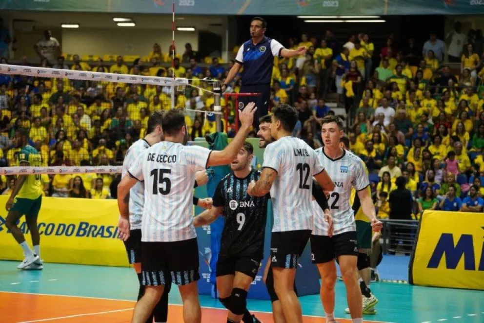 Histórico: Argentina venció a Brasil y se quedó con el título en el Sudamericano masculino de vóley
