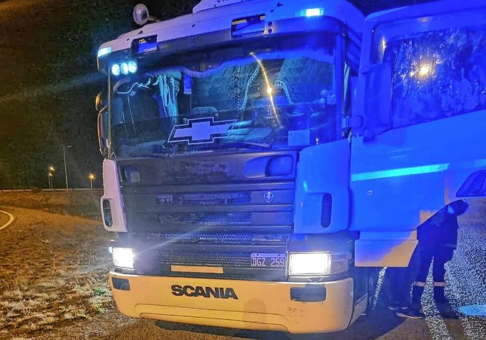 Detectaron en Trelew a camionero manejando alcoholizado y le secuestraron el camión