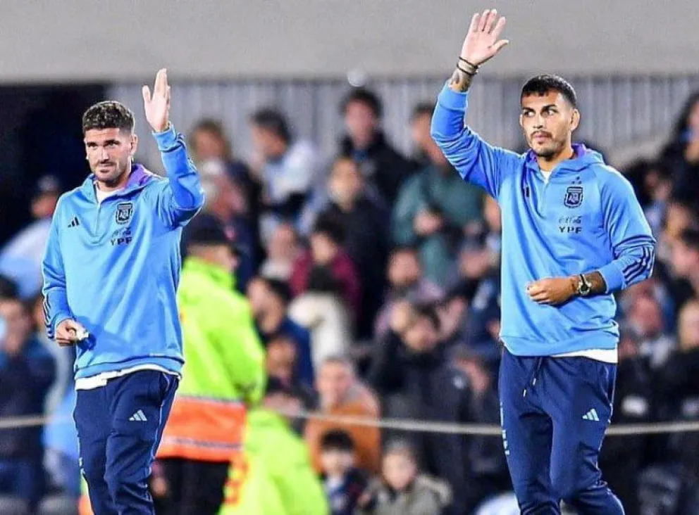 Volvió la cábala: De Paul y Paredes fueron recibidos por los hinchas en el Monumental