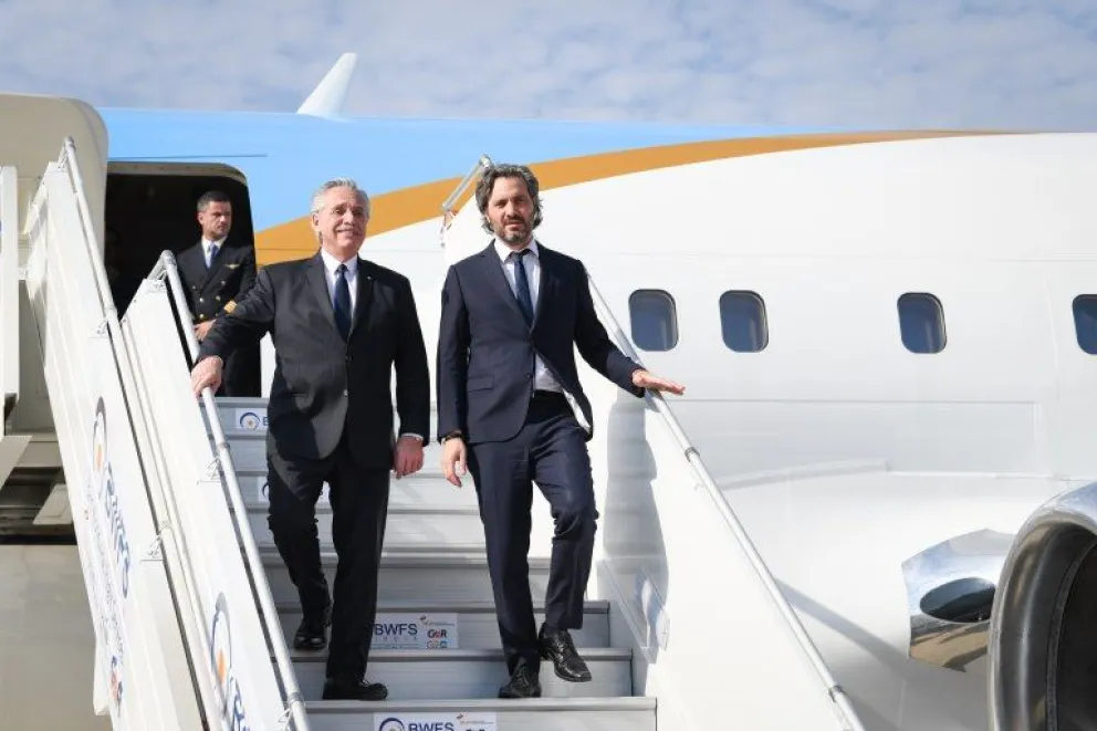 Alberto Fernández llegó a la India para participar de su última Cumbre del G20