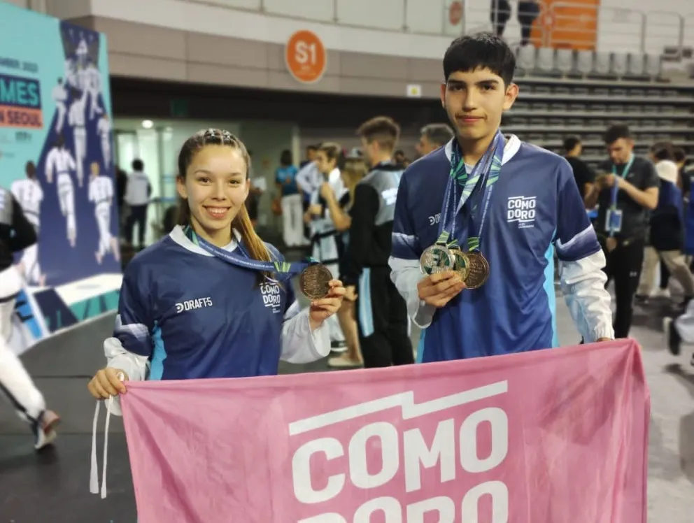 Tae Kwon Do: Medallas para Leila Ramos y Dylan Oyarzo en Seúl