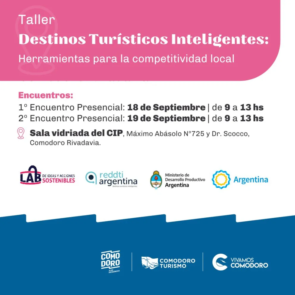 Inicia el taller de Destinos Turísticos Inteligentes promovido por Comodoro Turismo