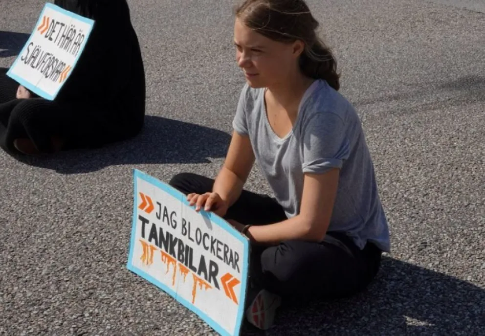 Greta Thunberg volvió a ser acusada de desobedecer una orden policial