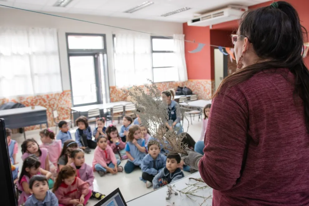 Talleres de flora y fauna nativa en las escuelas de Rada Tilly