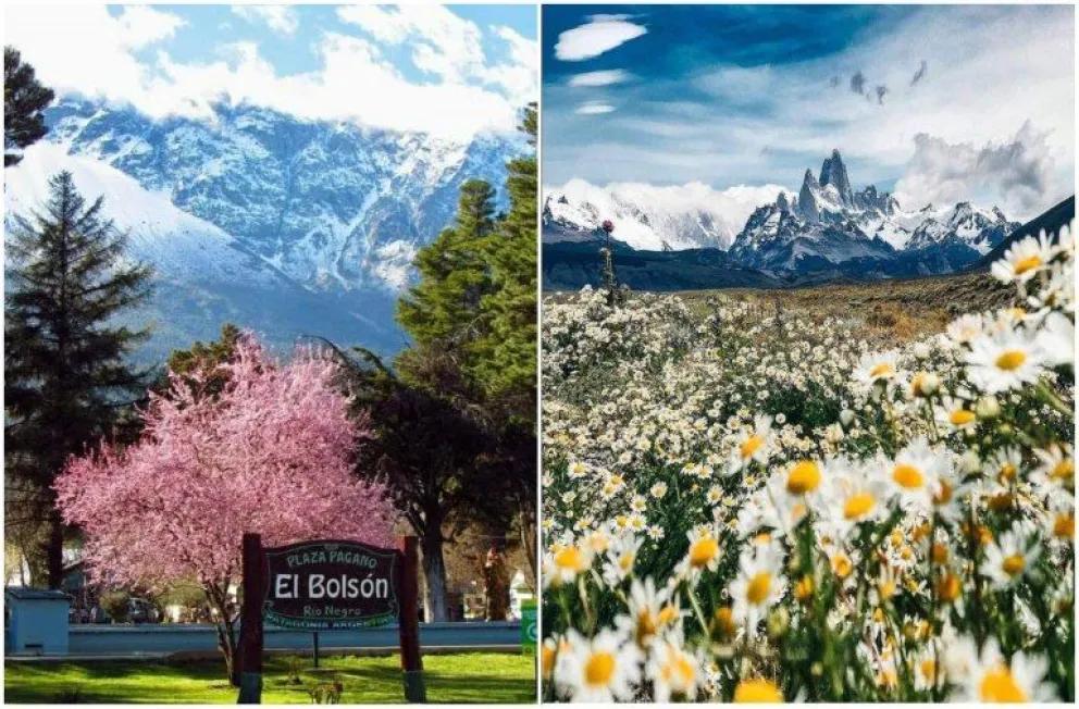 Las impactantes imágenes de la Patagonia nevada en primavera