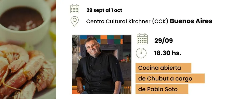 Chubut lucirá su gastronomía provincial en el cierre federal de “GustAR - Gusto Argentino”
