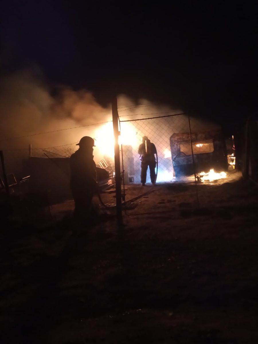 Se incendió una casilla rodante en Bella Vista Norte
