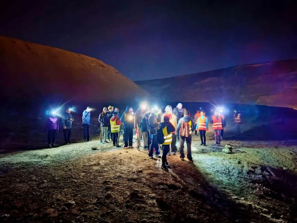 Este sábado se realizará el segundo trekking adaptado de la luna llena en Rada Tilly