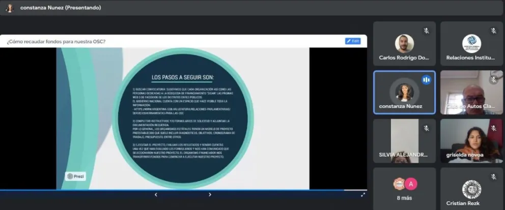 Se realizó taller de Participación Ciudadana y alternativas de financiamiento para Organizaciones de la Sociedad Civil