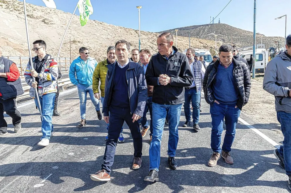 Luque y Arrieta encabezaron la reapertura del tramo de la Ruta Nacional N° 3