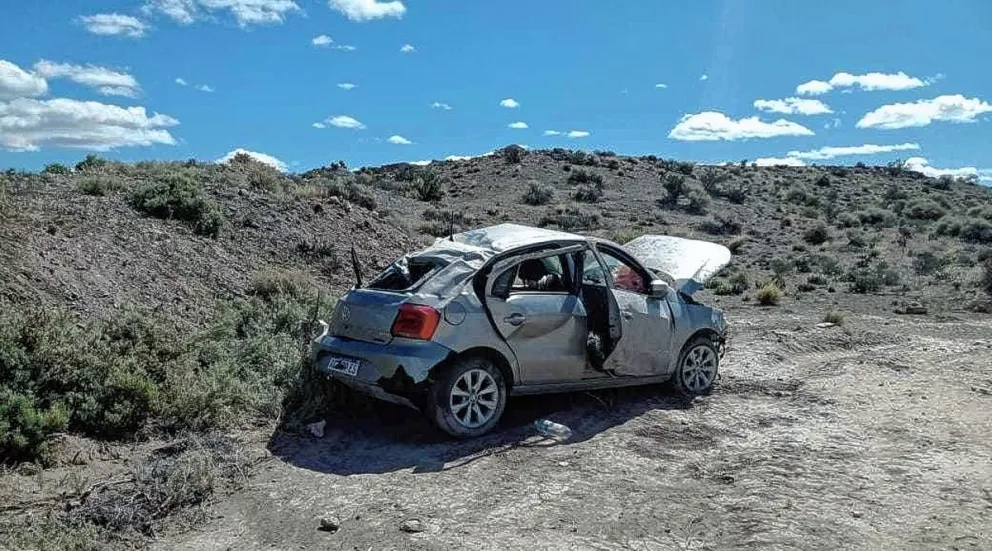 Cuatro heridos en un vuelco cerca de Paso de Indios, entre ellos un nene de 4 años