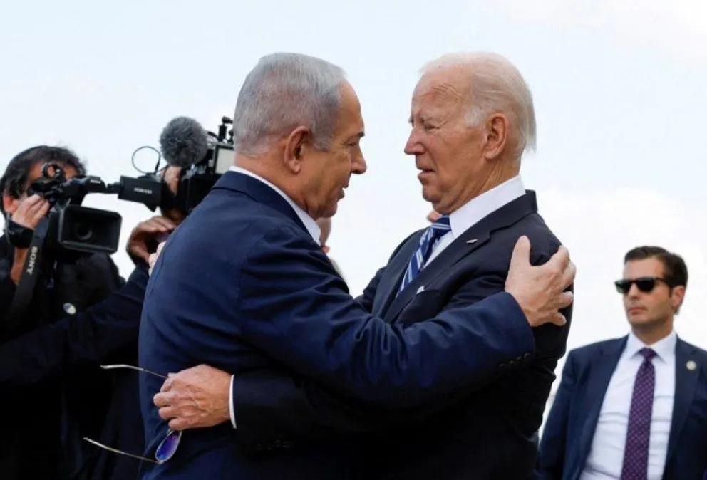 Biden llegó a Israel en el momento de mayor tensión tras el ataque contra un hospital de Gaza