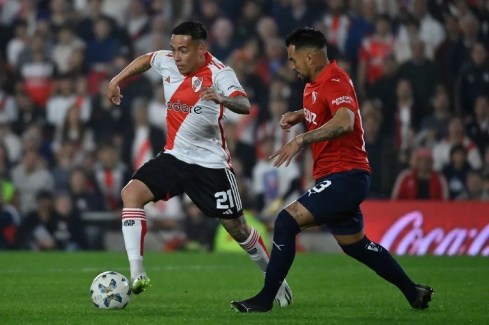 River goleó a Independiente y es el líder de la Zona A en la Copa de la Liga