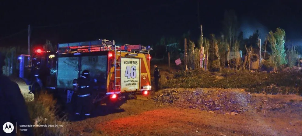 Se incendió una vivienda en Kilómetro 17