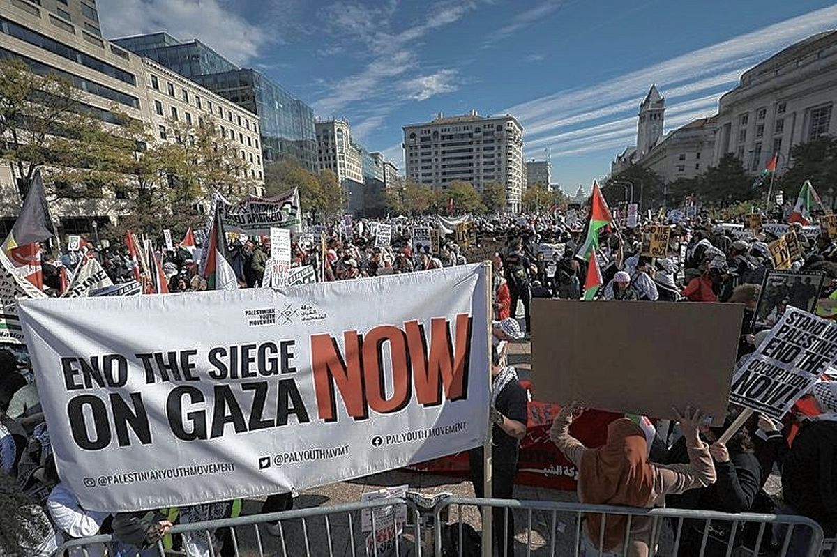 Día Mundial de Solidaridad con el Pueblo Palestino: actos contra la guerra salieron a las calles de ciudades de todo el mundo
