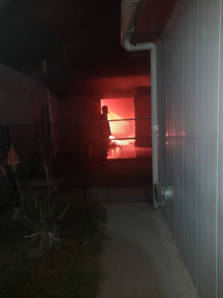 Se incendió el quincho de una vivienda en Palazzo