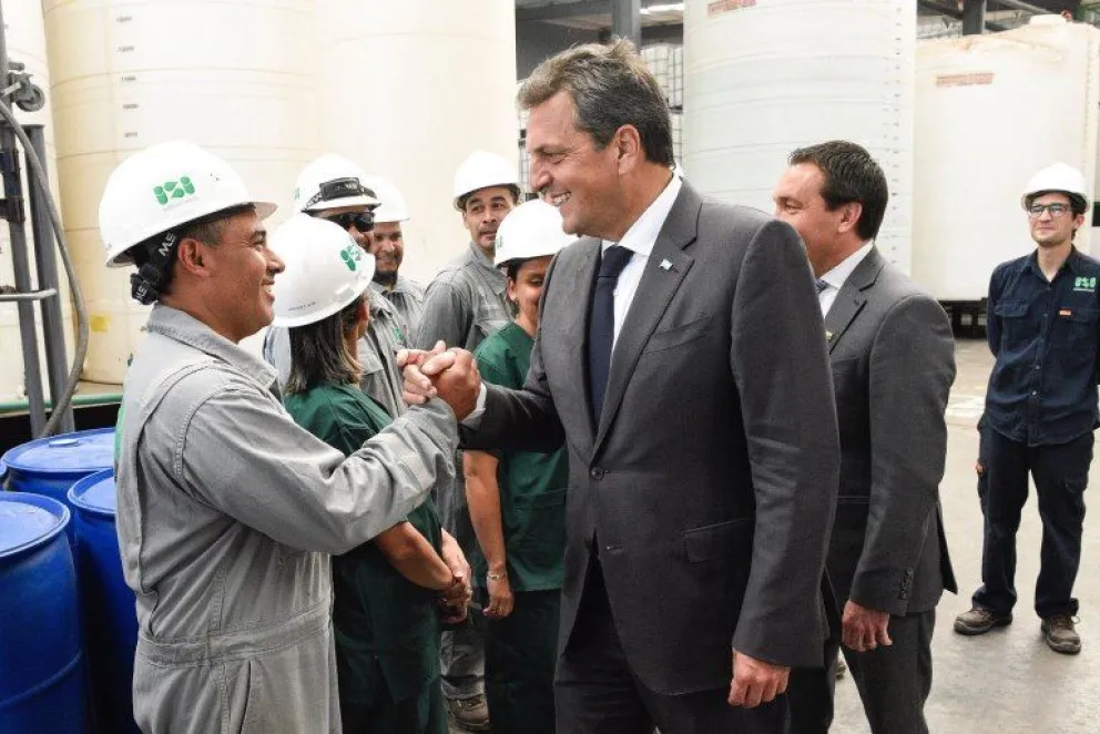 Massa: “Vamos a eliminar los impuestos internos para las pymes que incrementen sus exportaciones”