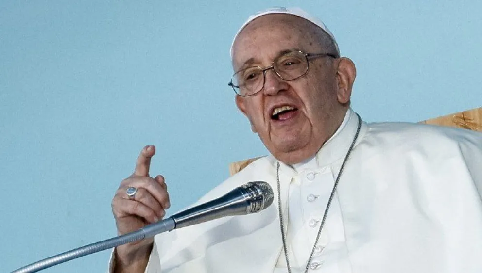 El papa Francisco dice que la guerra es en sí misma un crimen contra la humanidad