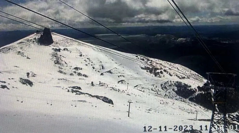 Impresionante nevada en Bariloche