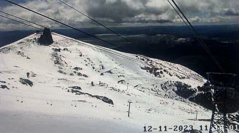 Impresionante nevada en Bariloche