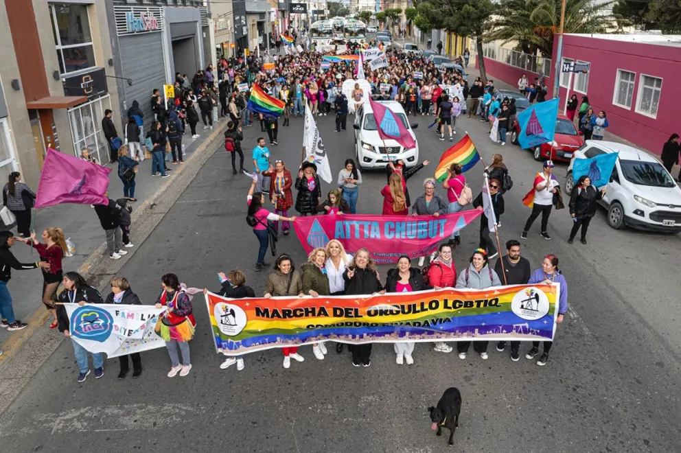 Con una masiva concurrencia, se concretó en esta ciudad la 11ª Marcha del Orgullo