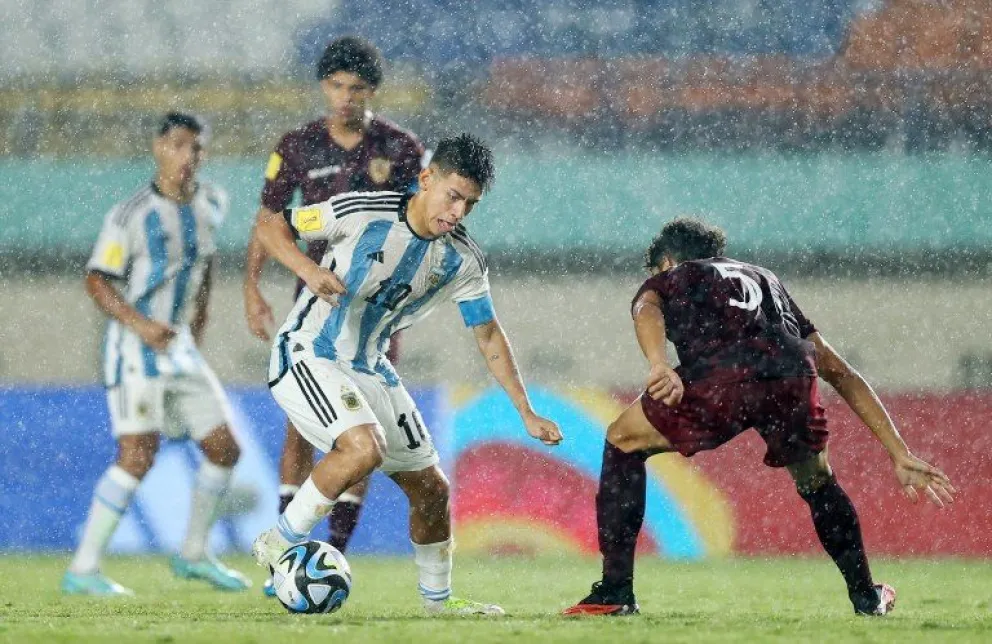 La Selección Sub 17 goleó a Venezuela y ya está en cuartos de final del Mundial