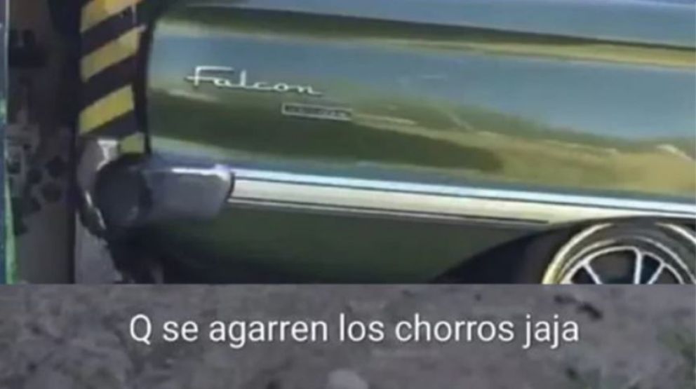 Un comisario publicó un video de un Falcon verde para amenazar a delincuentes y fue suspendido