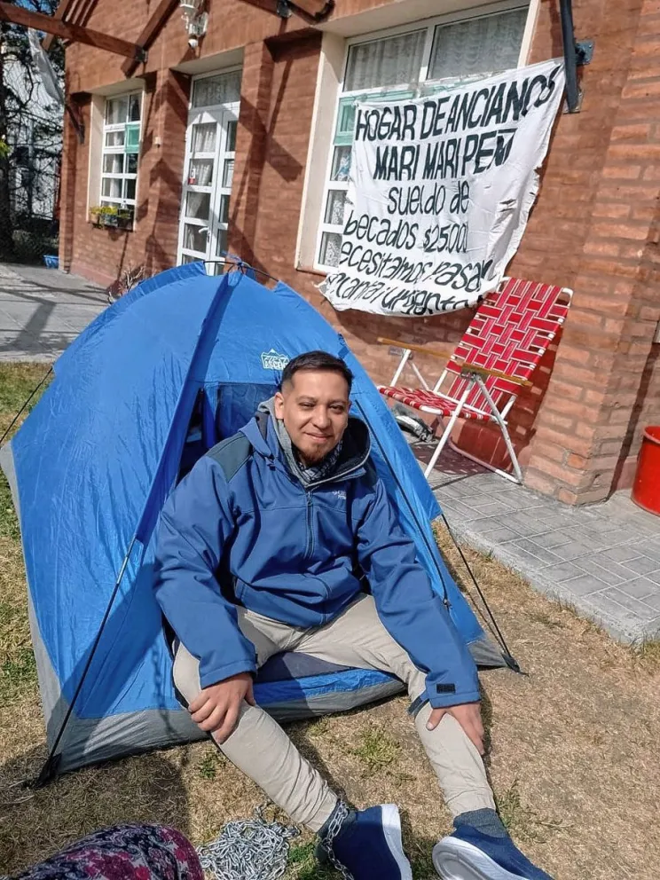 Huelga de hambre y ayuda solidaria para hogar de ancianos de Sarmiento