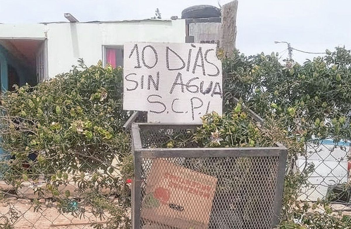 Vecinos de un sector del barrio Stella Maris hace más de 10 días que están sin agua