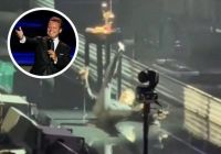 Video: así fue el momento en el que Luis Miguel se cayó en pleno show