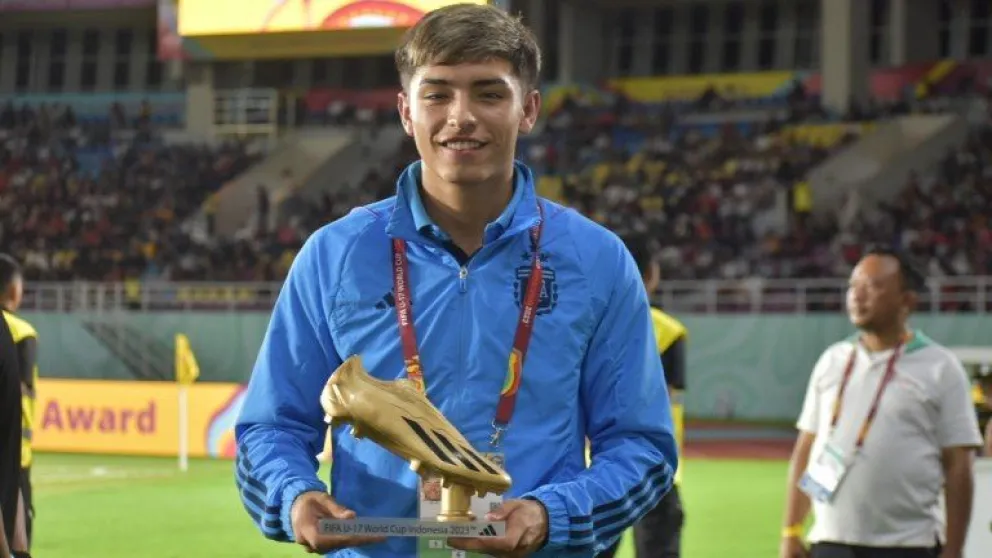 Ruberto ganó la Bota de Oro del Mundial Sub 17 y es el séptimo argentino en conseguirla
