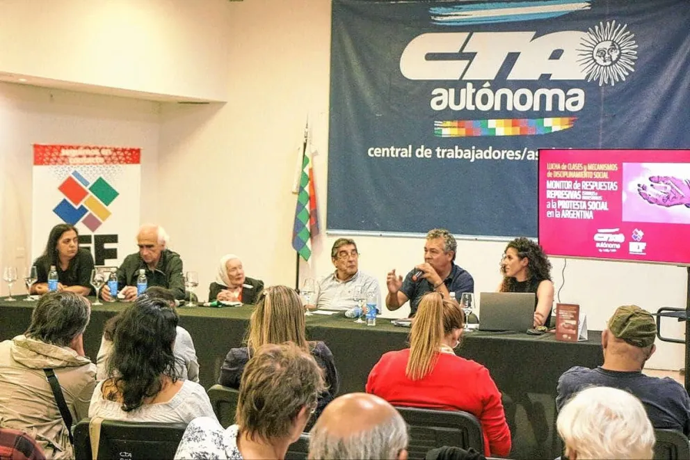 La CTA presentó el Monitor de respuestas represivas a la protesta social