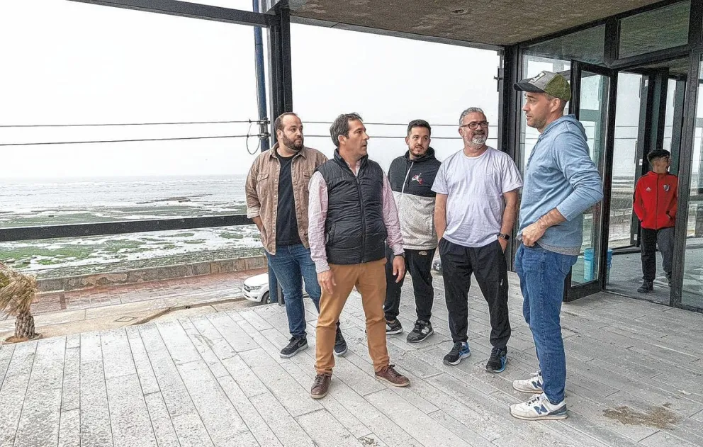 Luque recorrió su última obra deportiva en el club donde se formó como dirigente