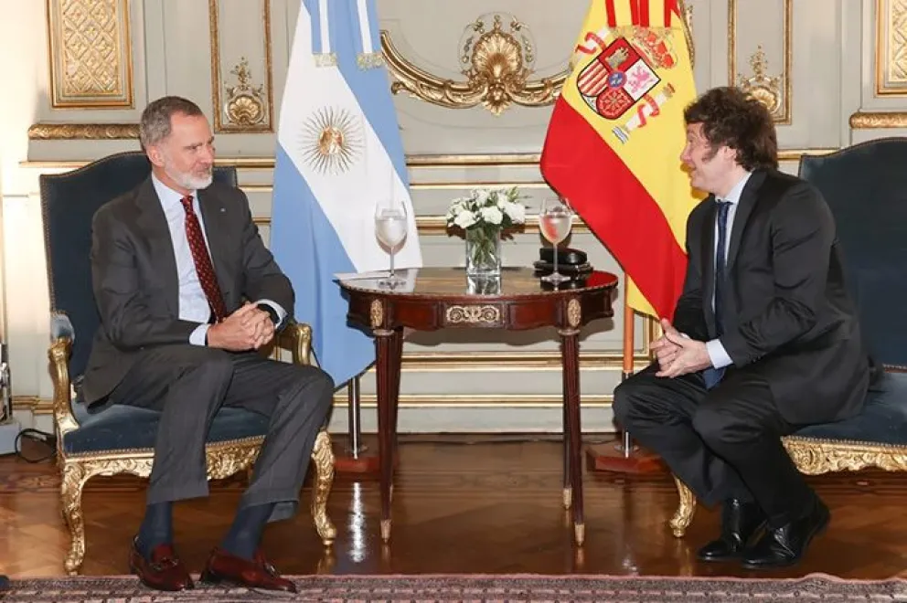 Milei se reunió con el rey de España Felipe VI y autoridades extranjeras que estarán en la asunción