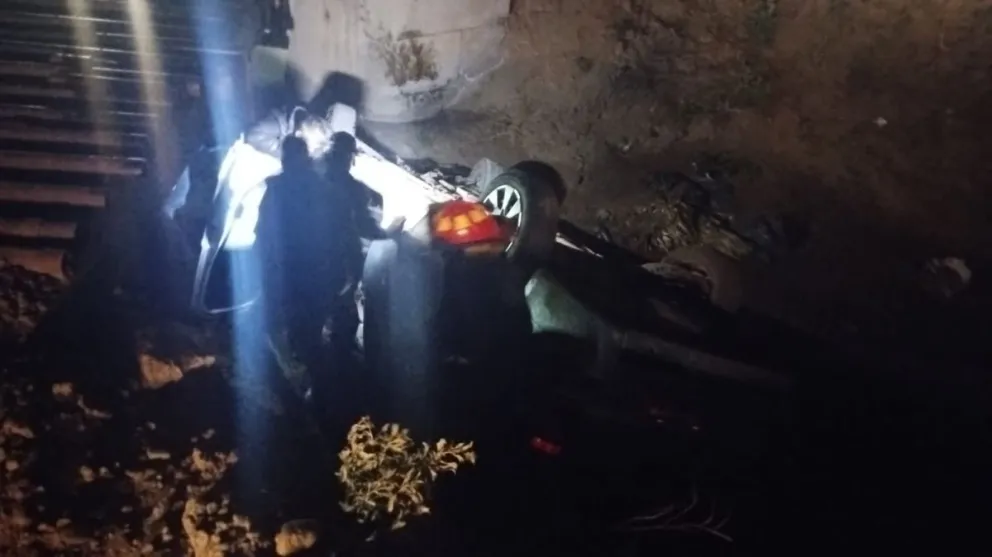 Volcó y tuvieron que trasladarlo al hospital