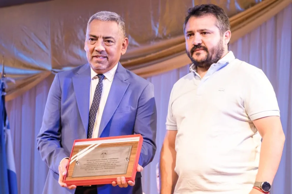 Al asumir su tercer mandato, Jorge Soloaga brindó su apoyo al Gobernador Vidal