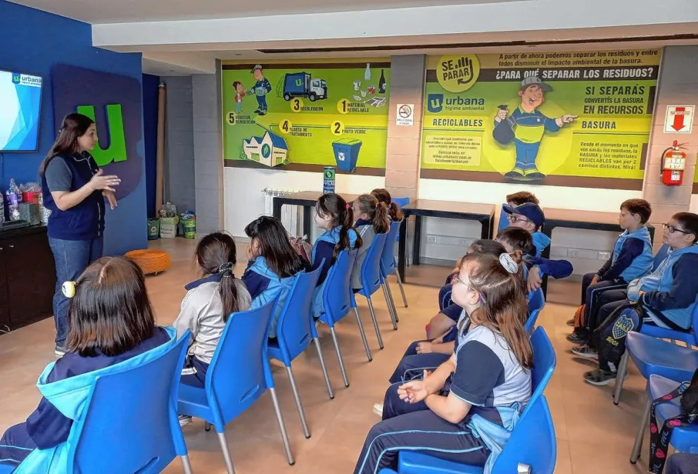 Urbana capacitó a más de 20 mil alumnos en separación de residuos