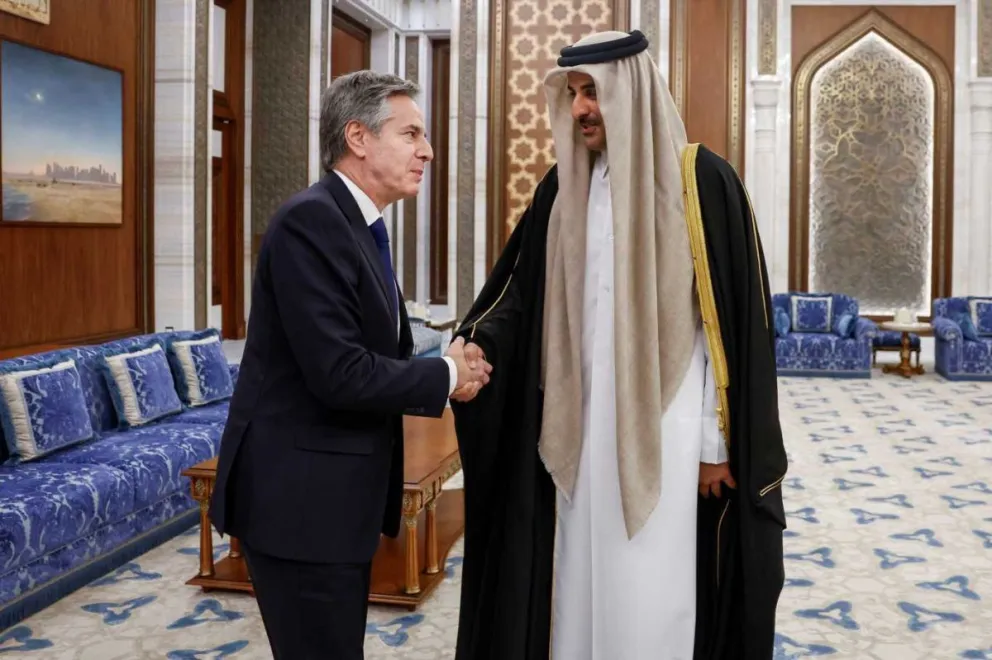 Estados Unidos se opone al desplazamiento de palestinos, asegura Blinken al Rey de Jordania