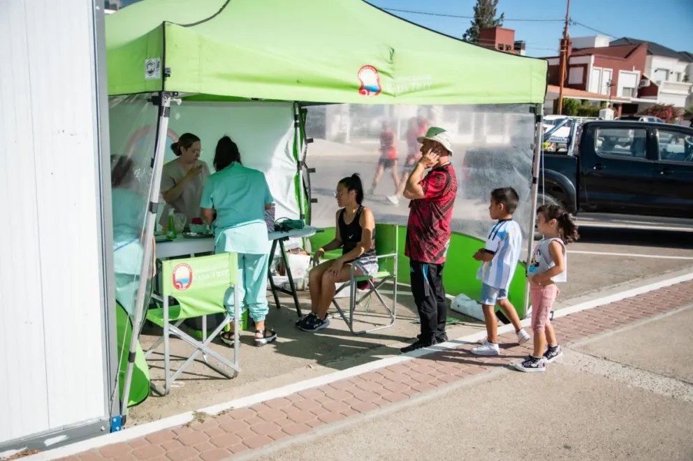 La carpa de salud estará en los eventos de playa en Rada Tilly 
