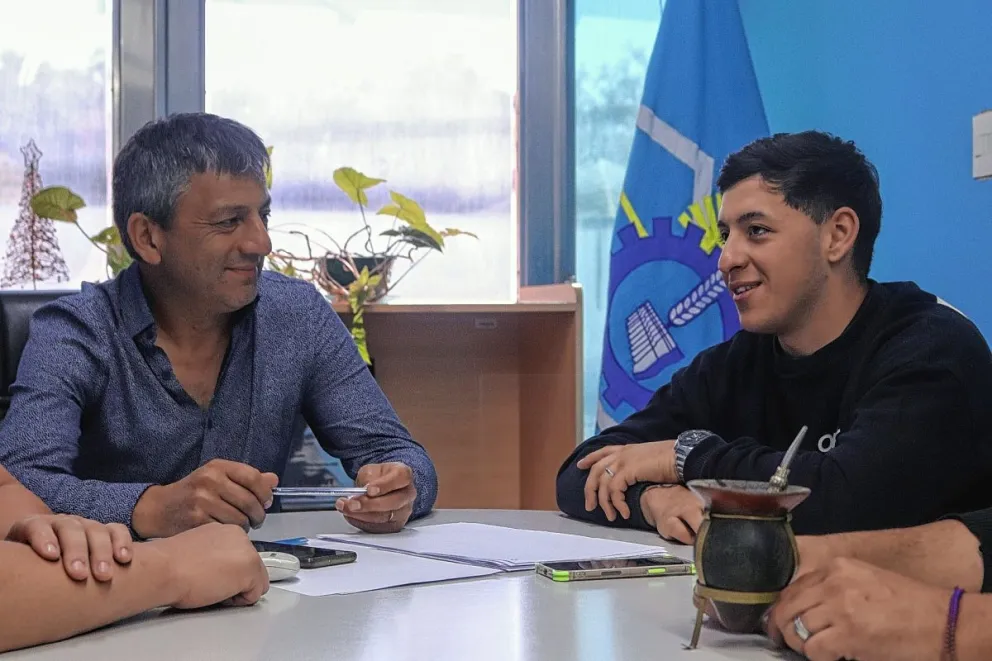 Renzo Blotta se reunió con el titular de Chubut Deportes