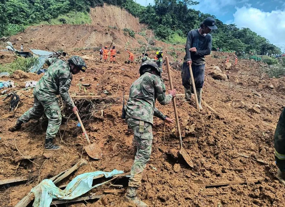 Tragedia en Colombia: un alud en la región noroeste dejó al menos 34 muertos